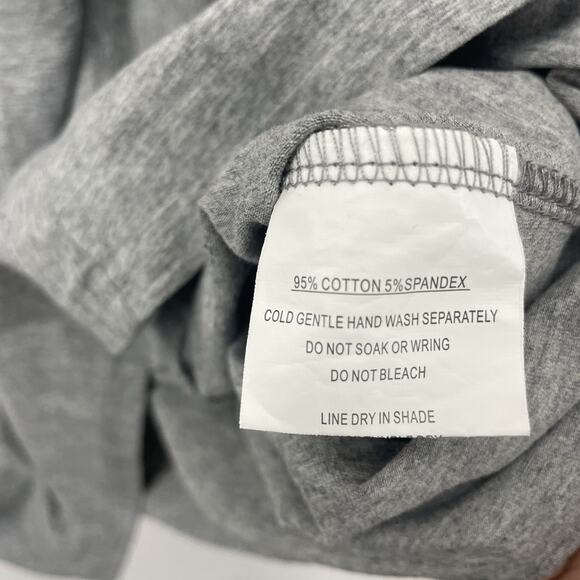 Hello Molly Size M / 6 Get Over You Mini T-Shirt Dress Gray Tie Front Stretchy - Picture 5 of 6